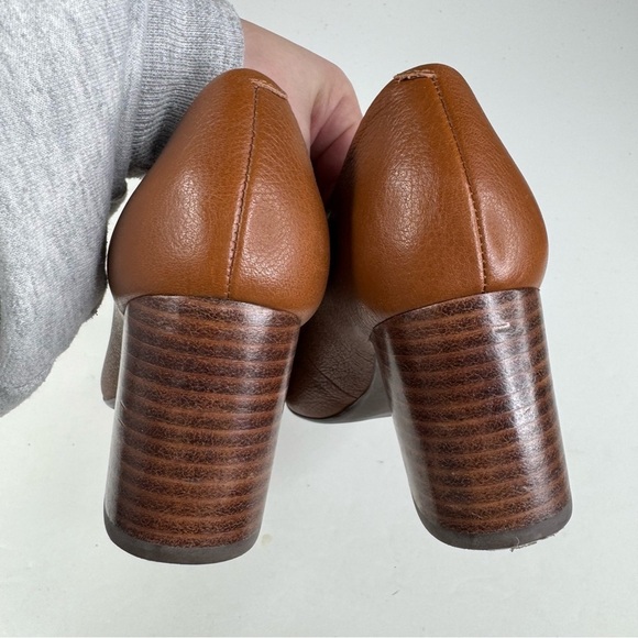 Marc Joseph New York Midtown Brown Leather Pump Size 8 - Picture 5 of 7